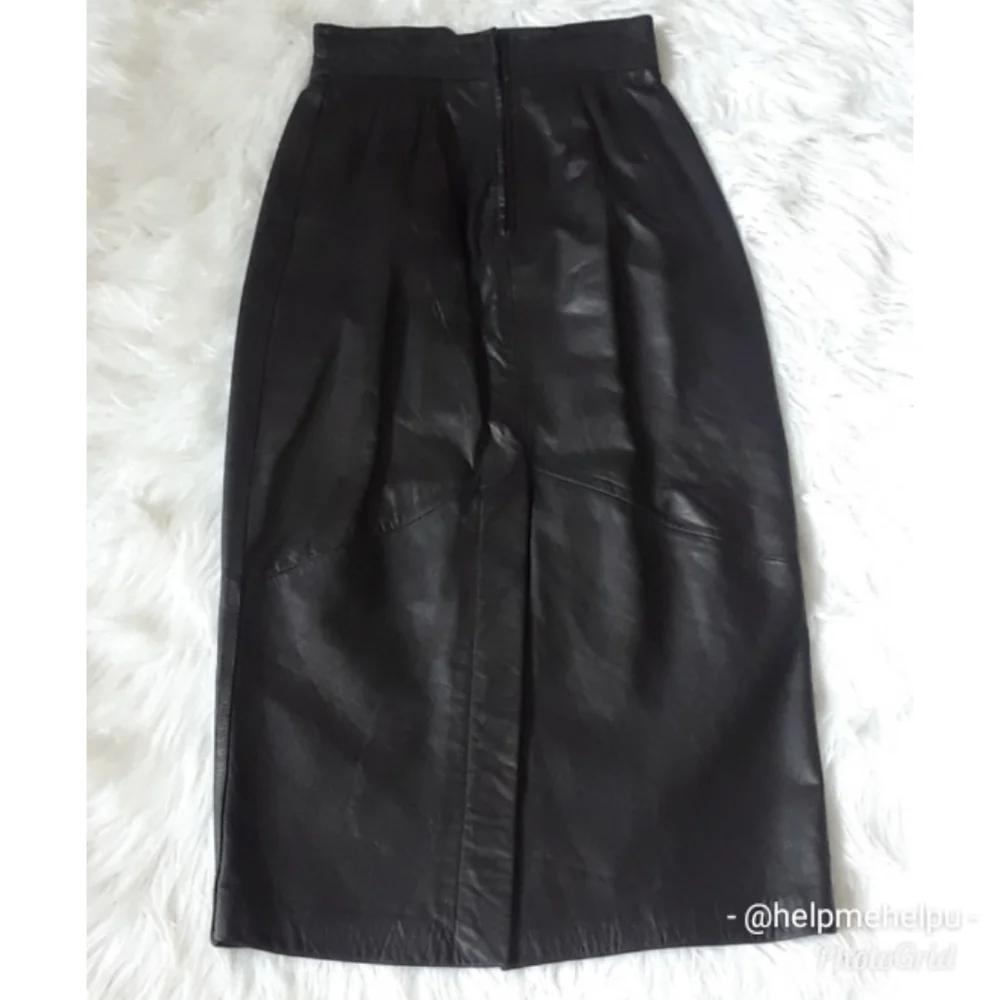 Berman's VINTAGE Leather Pencil Skirt